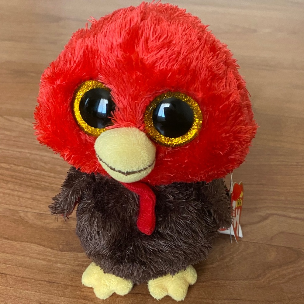 2016 Feathers the Turkey Ty Beanie Boo with Tags